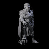 Chilled Dragon Guard Noble Miniature for Dungeons and Dragons, Pathfinder or other TTRPGs