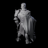 Chilled Dragon Guard Noble Miniature for Dungeons and Dragons, Pathfinder or other TTRPGs