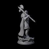 Chilled Orc Knight Miniature for Dungeons and Dragons, Pathfinder or other TTRPGs