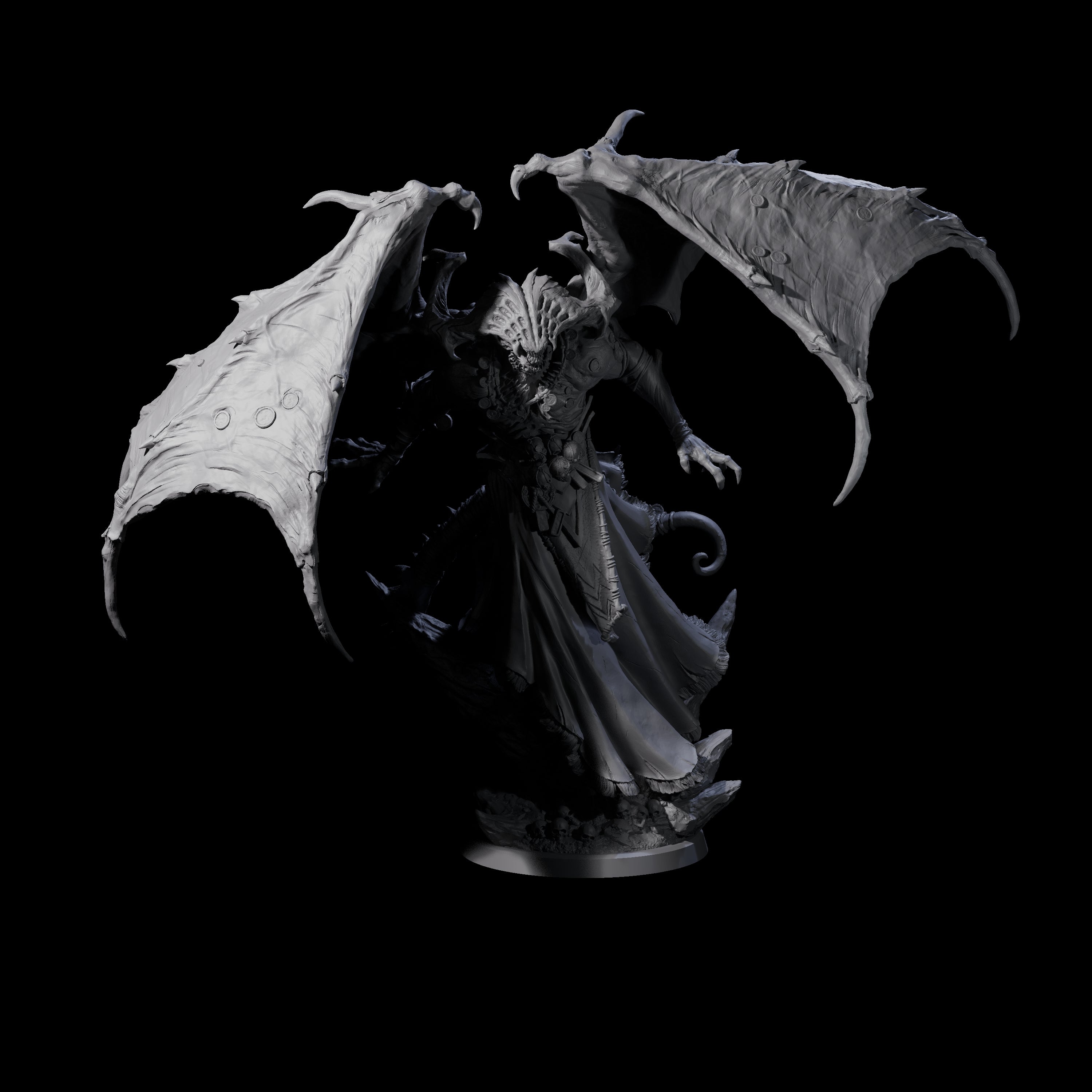 Chilling Nascent Demon Lord Miniature for Dungeons and Dragons, Pathfinder or other TTRPGs