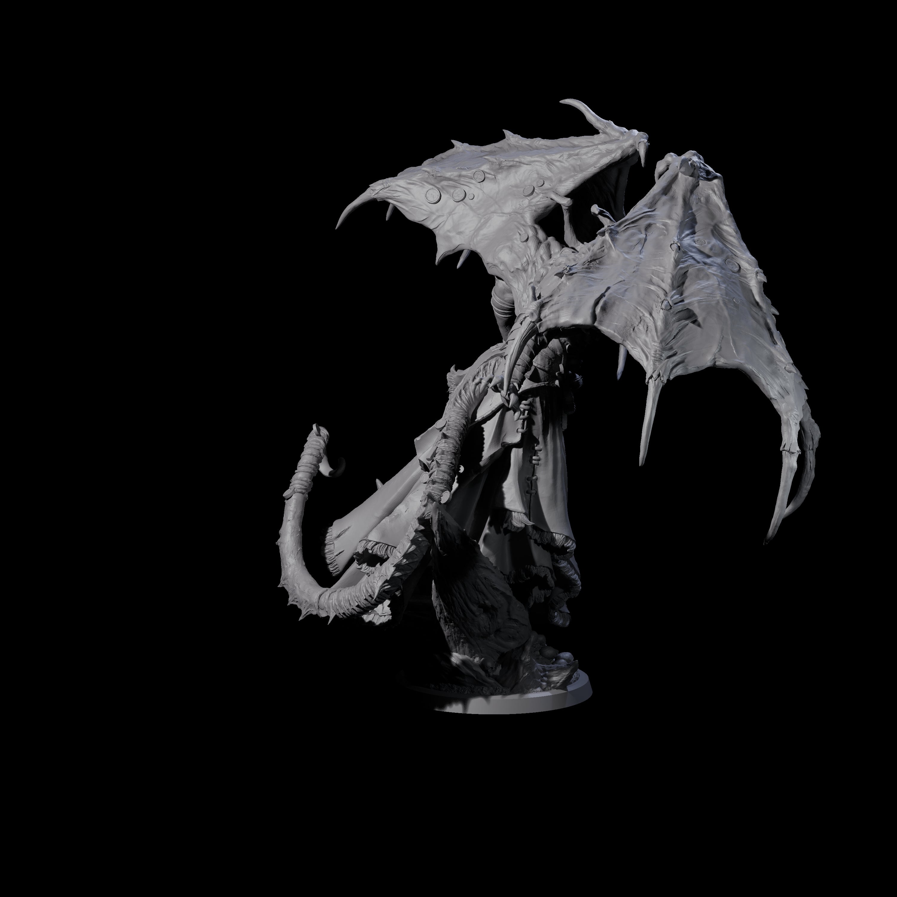 Chilling Nascent Demon Lord Miniature for Dungeons and Dragons, Pathfinder or other TTRPGs