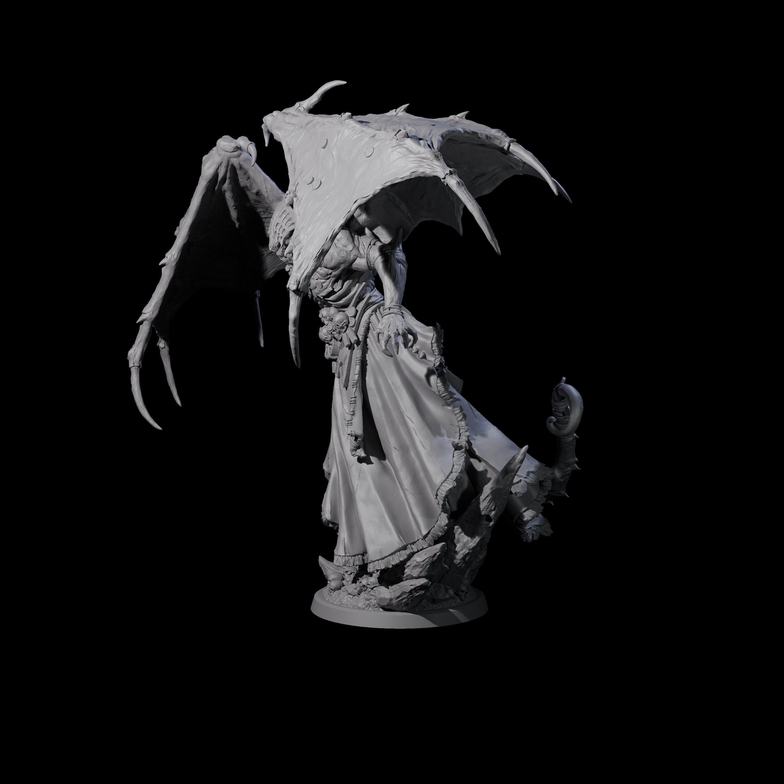 Chilling Nascent Demon Lord Miniature for Dungeons and Dragons, Pathfinder or other TTRPGs