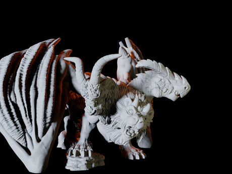 Chimera Miniature for Dungeons and Dragons, Pathfinder or other TTRPGs