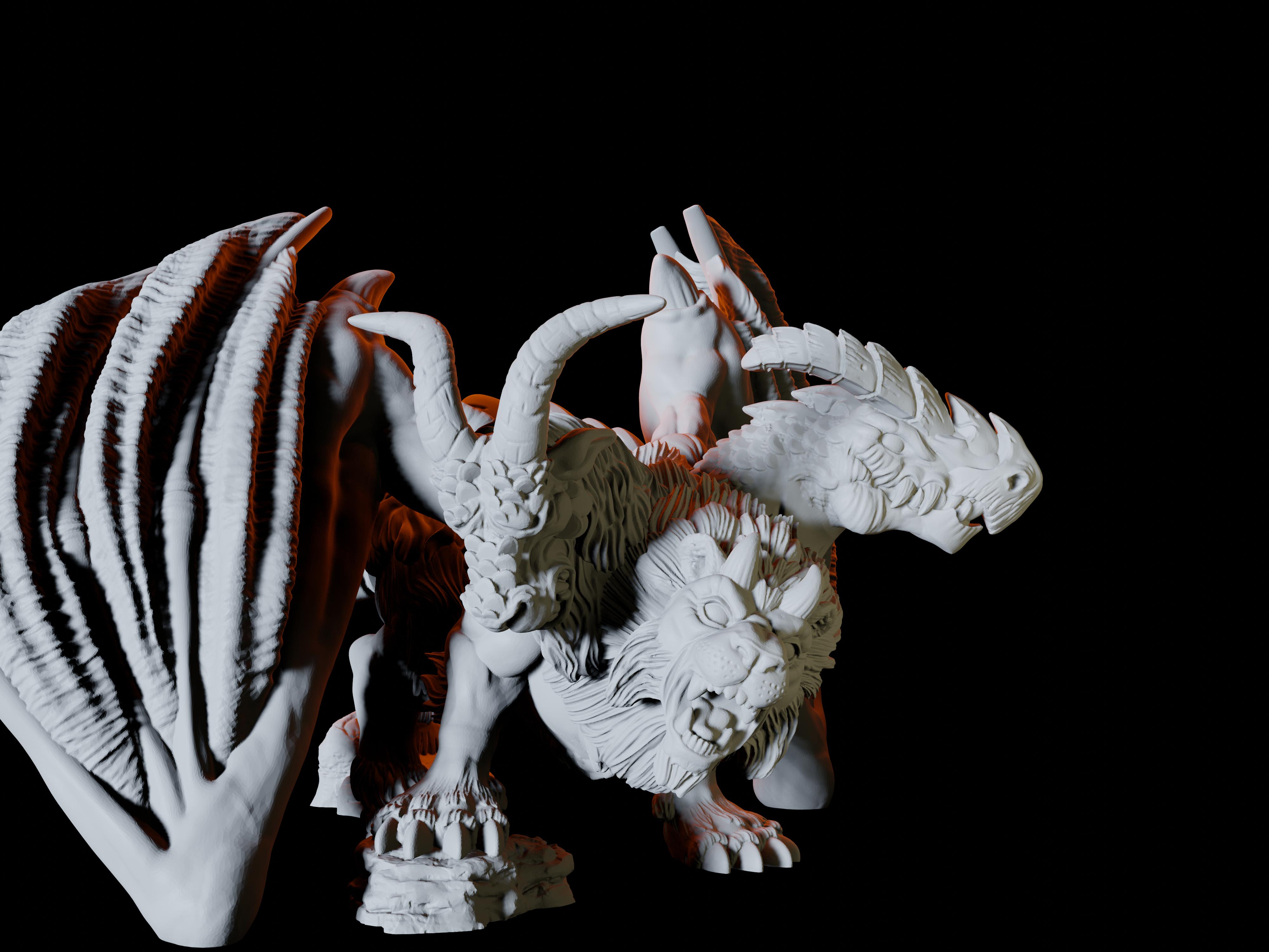 Chimera Miniature for Dungeons and Dragons - Myth Forged