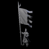 Chinese Brave Flagbearer Miniature for Dungeons and Dragons, Pathfinder or other TTRPGs