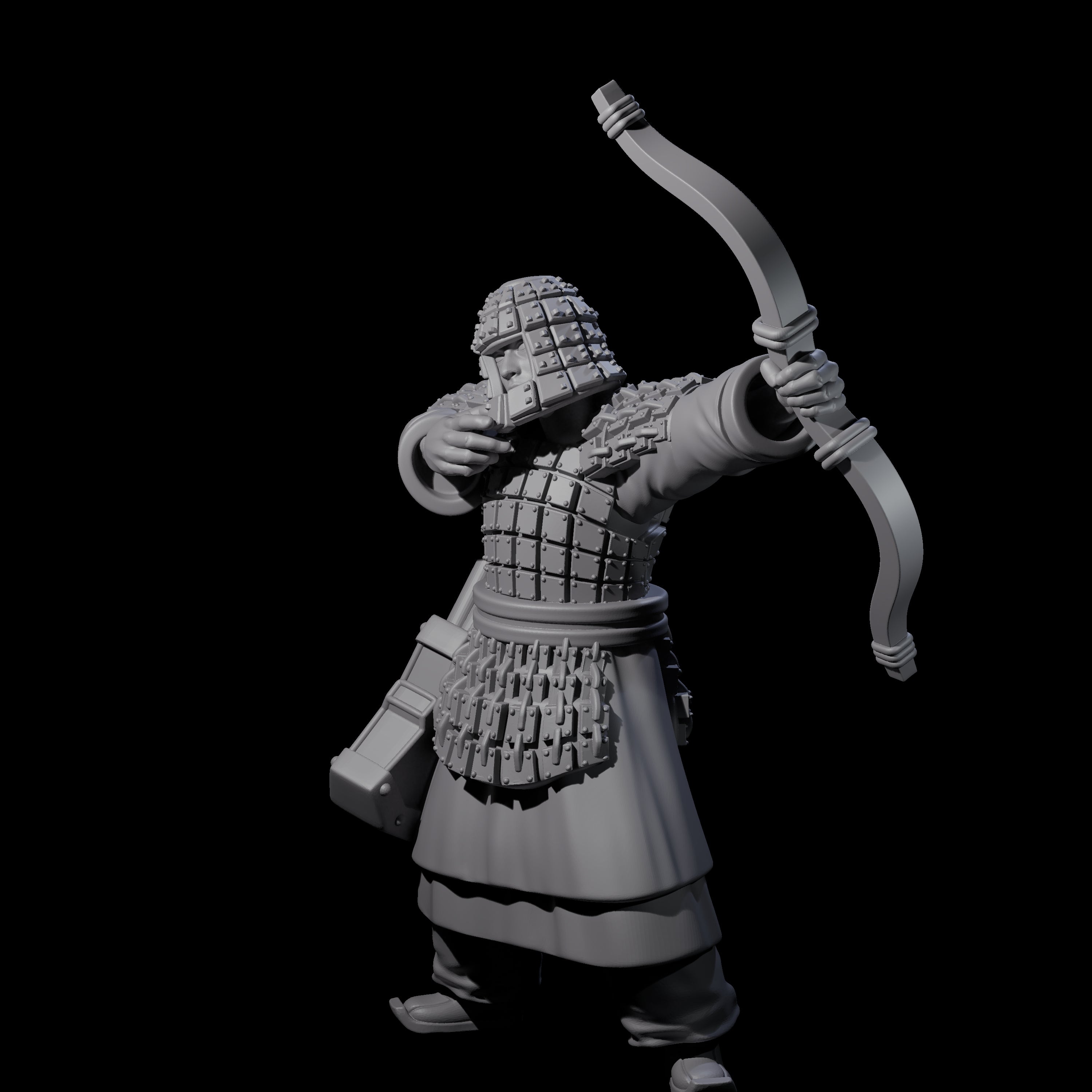 Chinese Dead Eye Terracotta Archer A Miniature for Dungeons and Dragons, Pathfinder or other TTRPGs