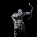 Chinese Dead Eye Terracotta Archer A Miniature for Dungeons and Dragons, Pathfinder or other TTRPGs