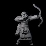 Chinese Dead Eye Terracotta Archer A Miniature for Dungeons and Dragons, Pathfinder or other TTRPGs
