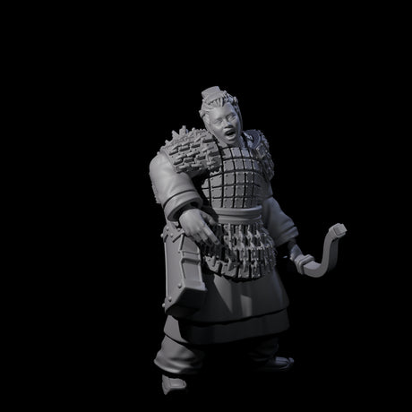 Chinese Dead Eye Terracotta Archer B Miniature for Dungeons and Dragons, Pathfinder or other TTRPGs