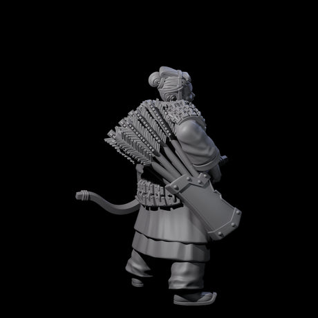 Chinese Dead Eye Terracotta Archer B Miniature for Dungeons and Dragons, Pathfinder or other TTRPGs