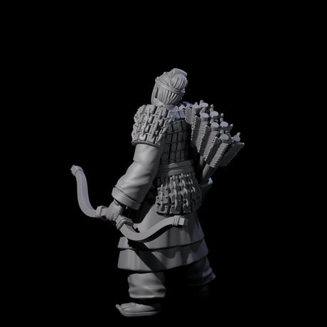 Chinese Dead Eye Terracotta Archer B Miniature for Dungeons and Dragons, Pathfinder or other TTRPGs