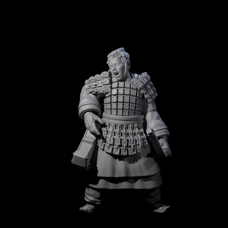 Chinese Dead Eye Terracotta Archer B Miniature for Dungeons and Dragons, Pathfinder or other TTRPGs