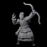 Chinese Dead Eye Terracotta Archer C Miniature for Dungeons and Dragons, Pathfinder or other TTRPGs