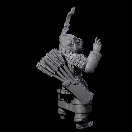 Chinese Dead Eye Terracotta Archer C Miniature for Dungeons and Dragons, Pathfinder or other TTRPGs
