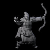 Chinese Dead Eye Terracotta Archer D Miniature for Dungeons and Dragons, Pathfinder or other TTRPGs