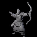 Chinese Dead Eye Terracotta Archer D Miniature for Dungeons and Dragons, Pathfinder or other TTRPGs