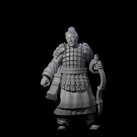 Chinese Dead Eye Terracotta Archer E Miniature for Dungeons and Dragons, Pathfinder or other TTRPGs