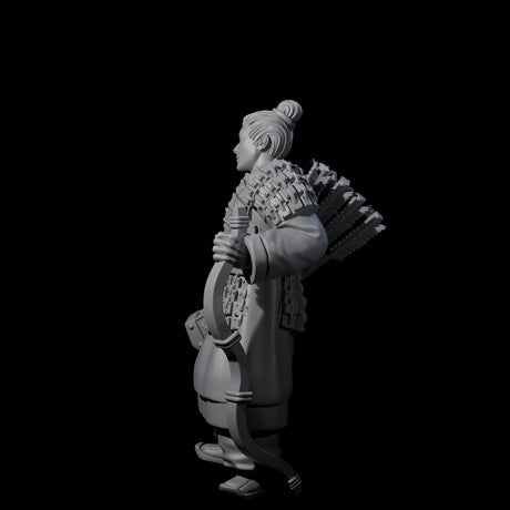 Chinese Dead Eye Terracotta Archer E Miniature for Dungeons and Dragons, Pathfinder or other TTRPGs