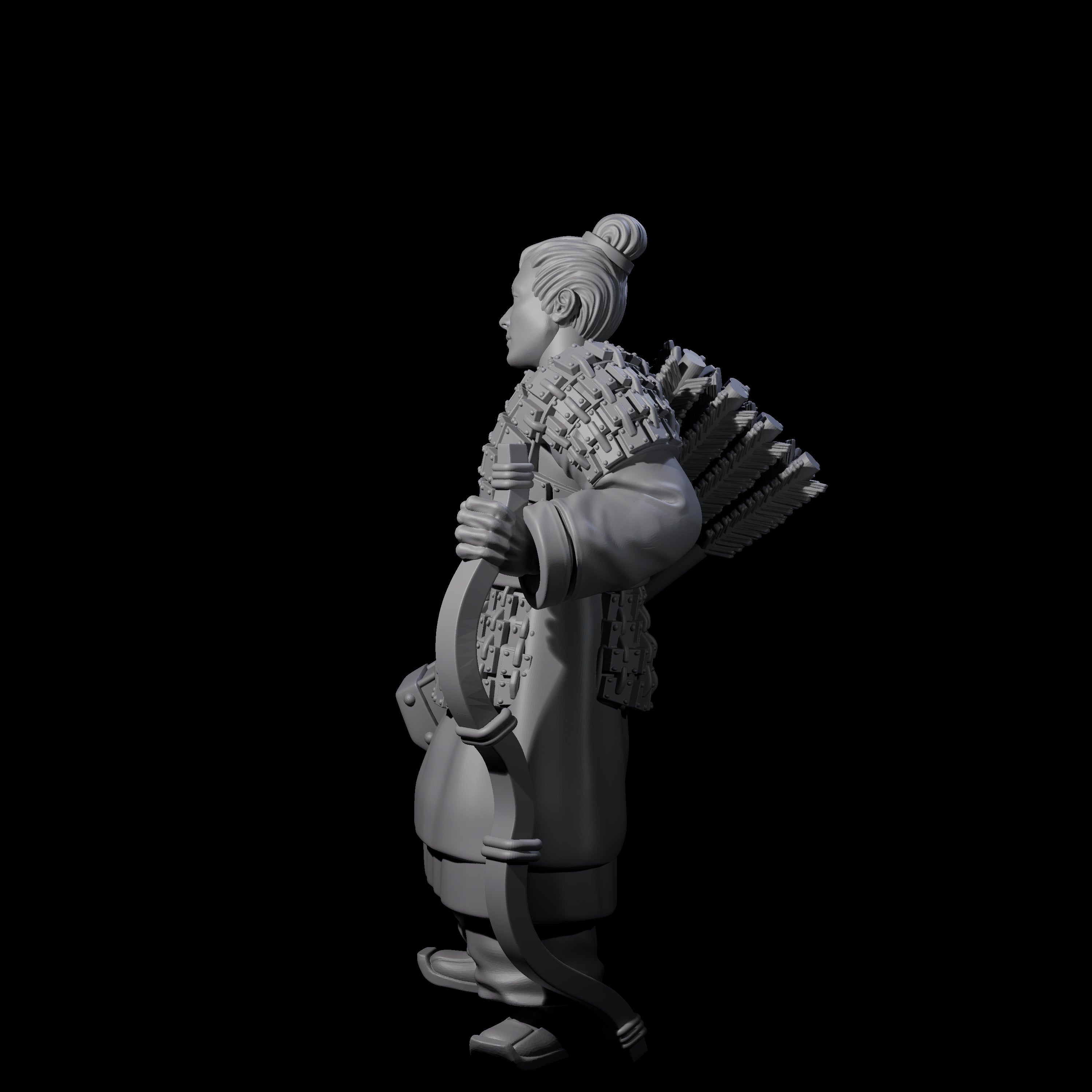 Chinese Dead Eye Terracotta Archer E Miniature for Dungeons and Dragons, Pathfinder or other TTRPGs