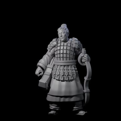 Chinese Dead Eye Terracotta Archer E Miniature for Dungeons and Dragons, Pathfinder or other TTRPGs