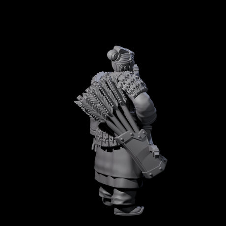 Chinese Dead Eye Terracotta Archer F Miniature for Dungeons and Dragons, Pathfinder or other TTRPGs