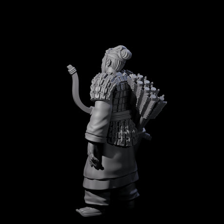 Chinese Dead Eye Terracotta Archer F Miniature for Dungeons and Dragons, Pathfinder or other TTRPGs