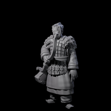 Chinese Dead Eye Terracotta Archer F Miniature for Dungeons and Dragons, Pathfinder or other TTRPGs