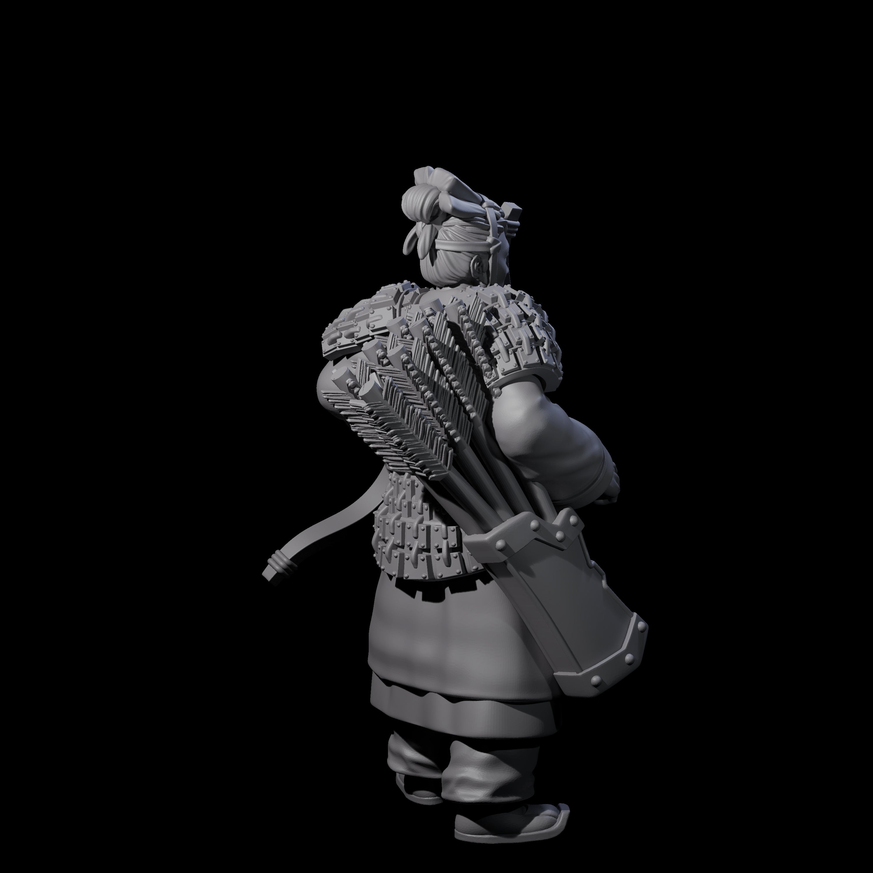 Chinese Dead Eye Terracotta Archer G Miniature for Dungeons and Dragons, Pathfinder or other TTRPGs