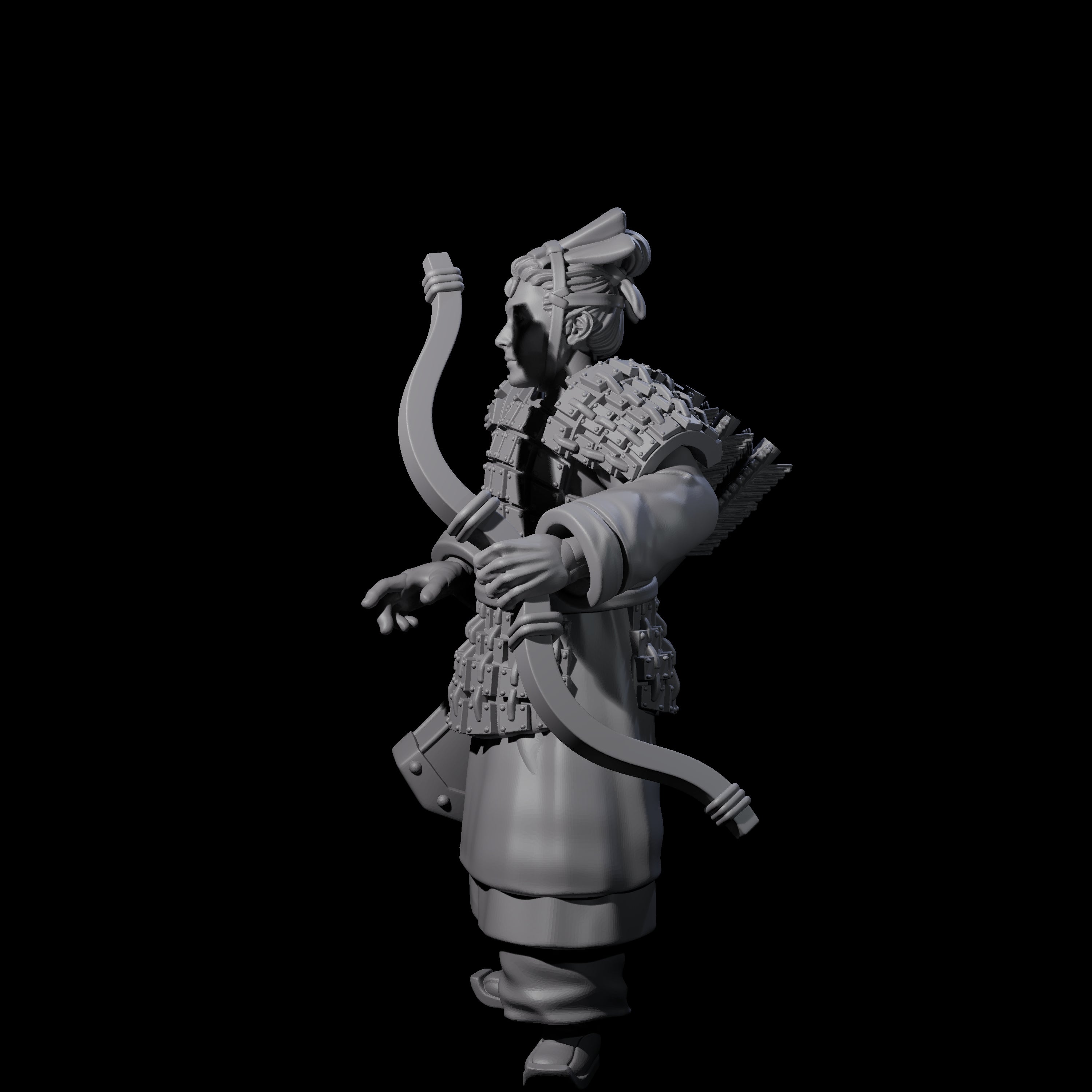 Chinese Dead Eye Terracotta Archer G Miniature for Dungeons and Dragons, Pathfinder or other TTRPGs