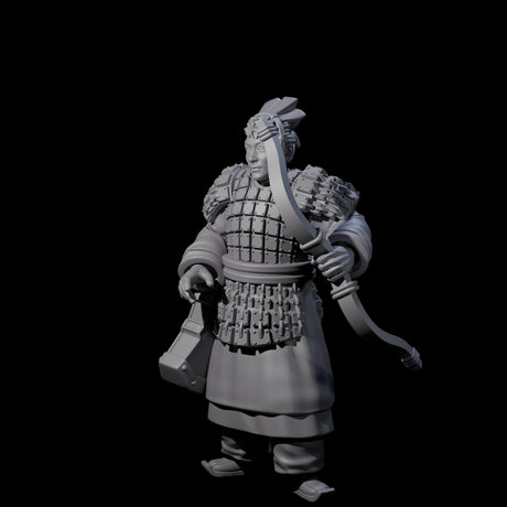 Chinese Dead Eye Terracotta Archer G Miniature for Dungeons and Dragons, Pathfinder or other TTRPGs