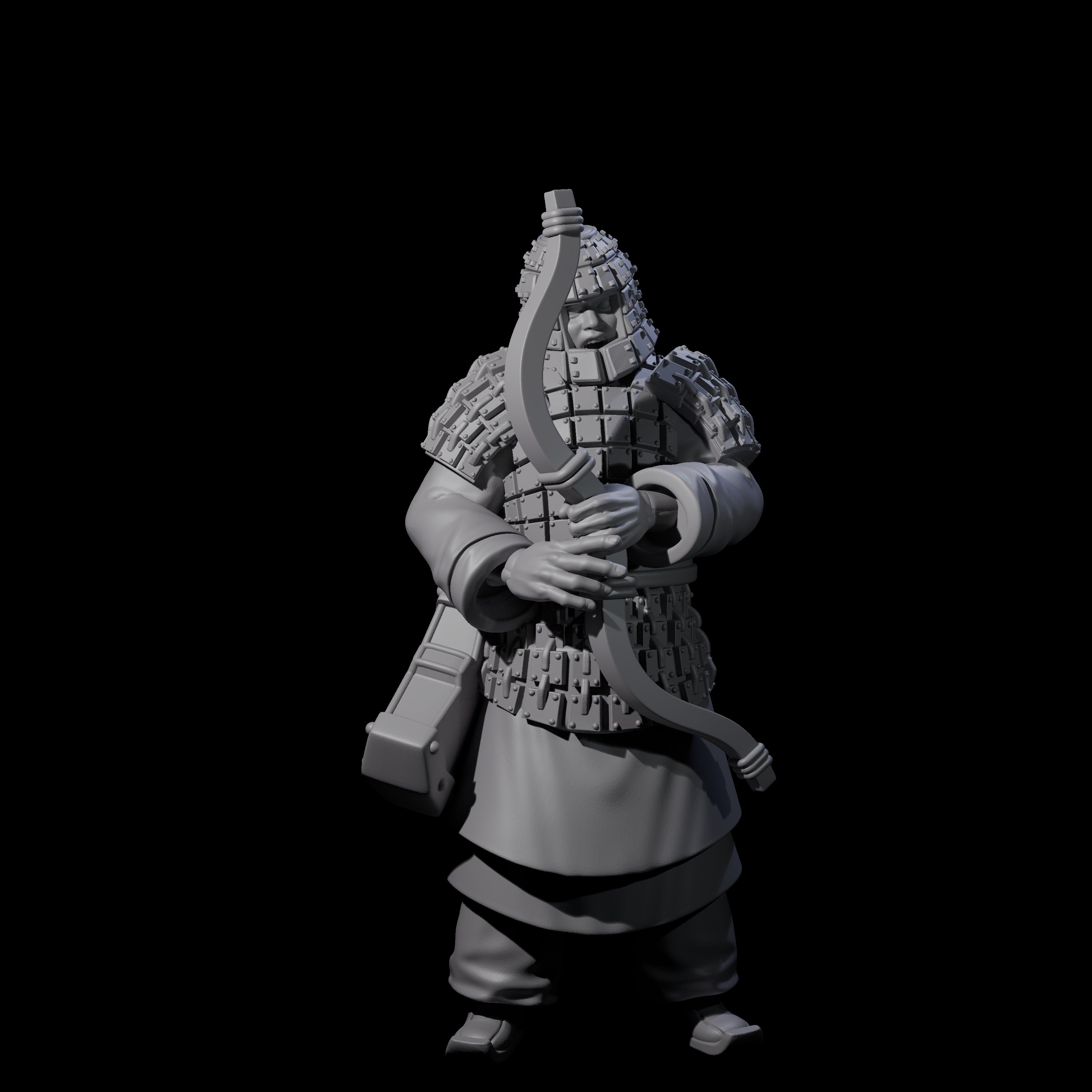 Chinese Dead Eye Terracotta Archer H Miniature for Dungeons and Dragons, Pathfinder or other TTRPGs