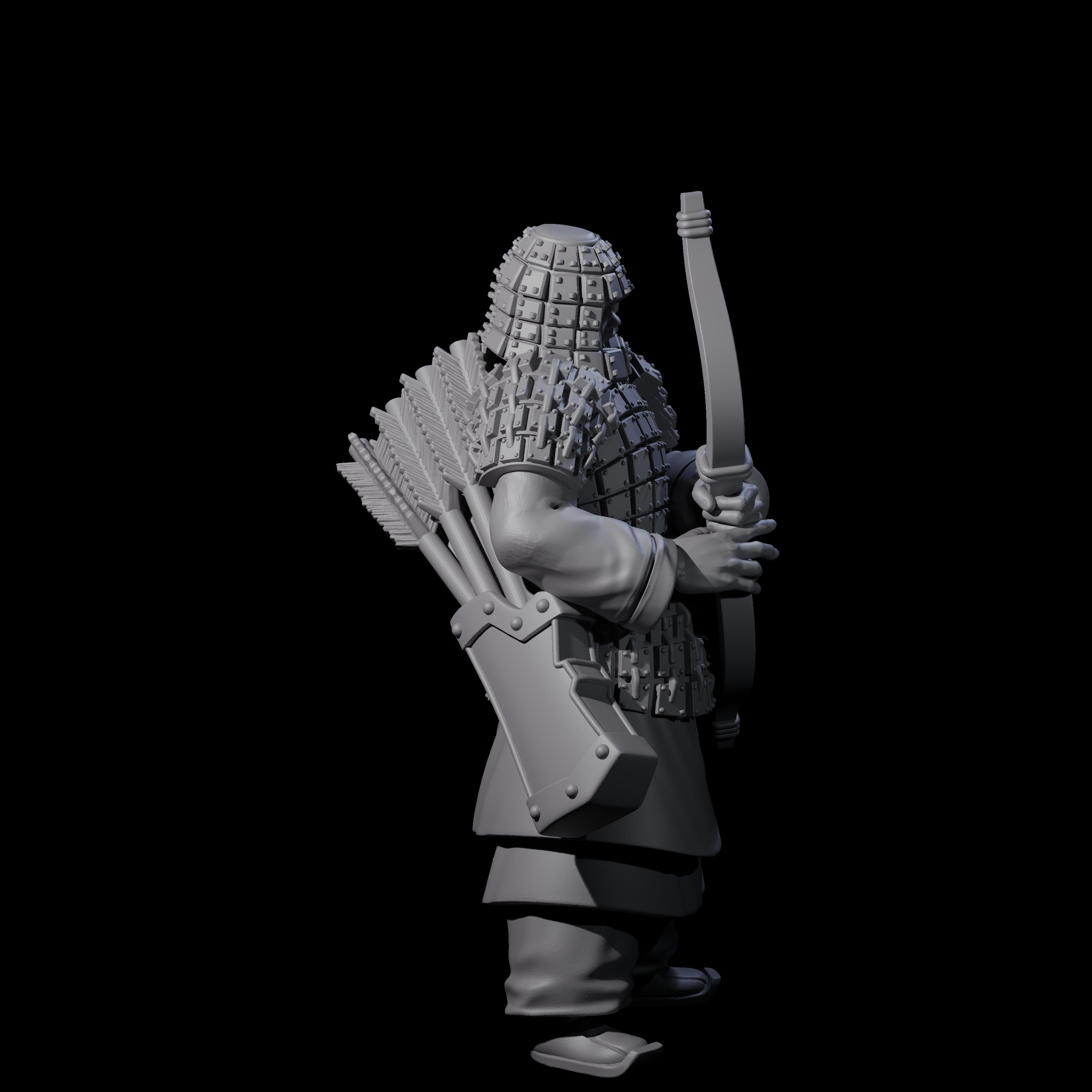 Chinese Dead Eye Terracotta Archer H Miniature for Dungeons and Dragons, Pathfinder or other TTRPGs