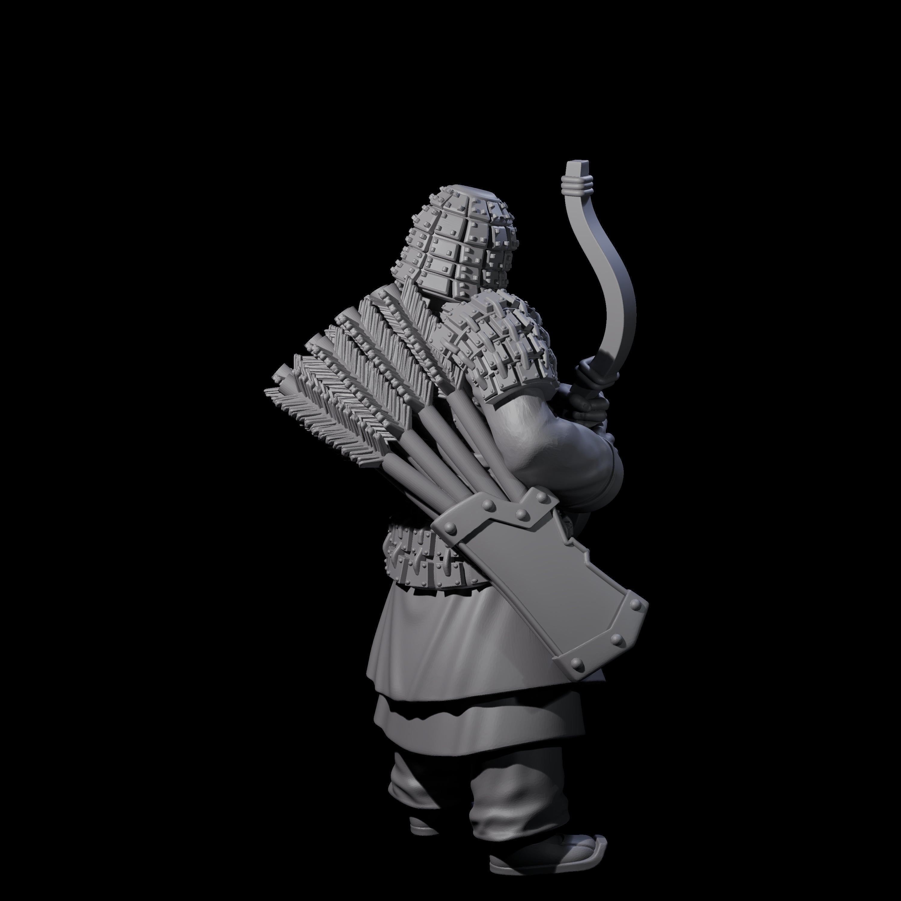 Chinese Dead Eye Terracotta Archer H Miniature for Dungeons and Dragons, Pathfinder or other TTRPGs