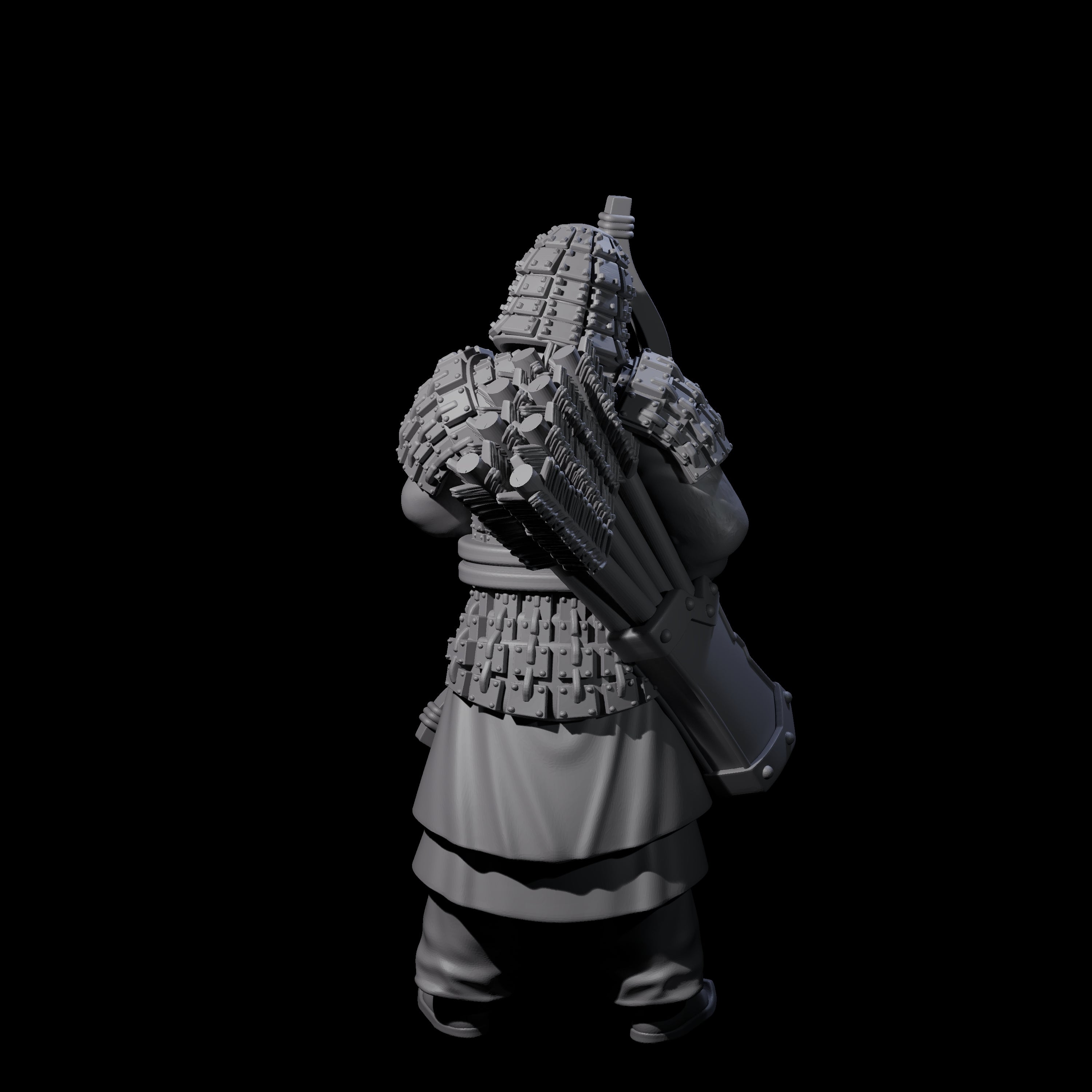 Chinese Dead Eye Terracotta Archer H Miniature for Dungeons and Dragons, Pathfinder or other TTRPGs