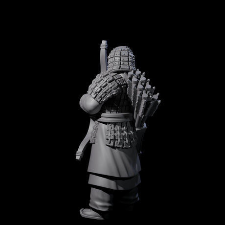 Chinese Dead Eye Terracotta Archer H Miniature for Dungeons and Dragons, Pathfinder or other TTRPGs