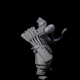 Chinese Dead Eye Terracotta Archer I Miniature for Dungeons and Dragons, Pathfinder or other TTRPGs