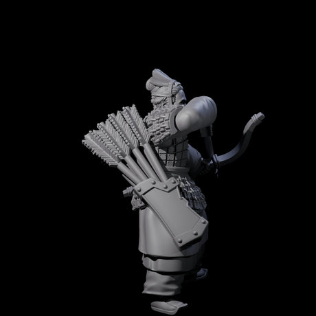 Chinese Dead Eye Terracotta Archer I Miniature for Dungeons and Dragons, Pathfinder or other TTRPGs