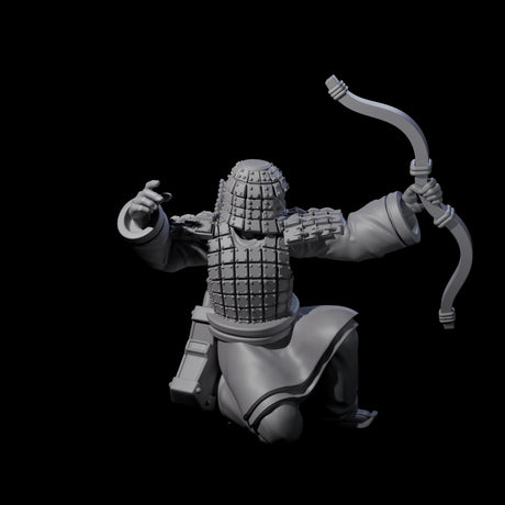 Chinese Dead Eye Terracotta Archer J Miniature for Dungeons and Dragons, Pathfinder or other TTRPGs