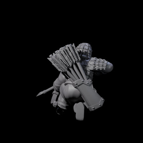Chinese Dead Eye Terracotta Archer K Miniature for Dungeons and Dragons, Pathfinder or other TTRPGs