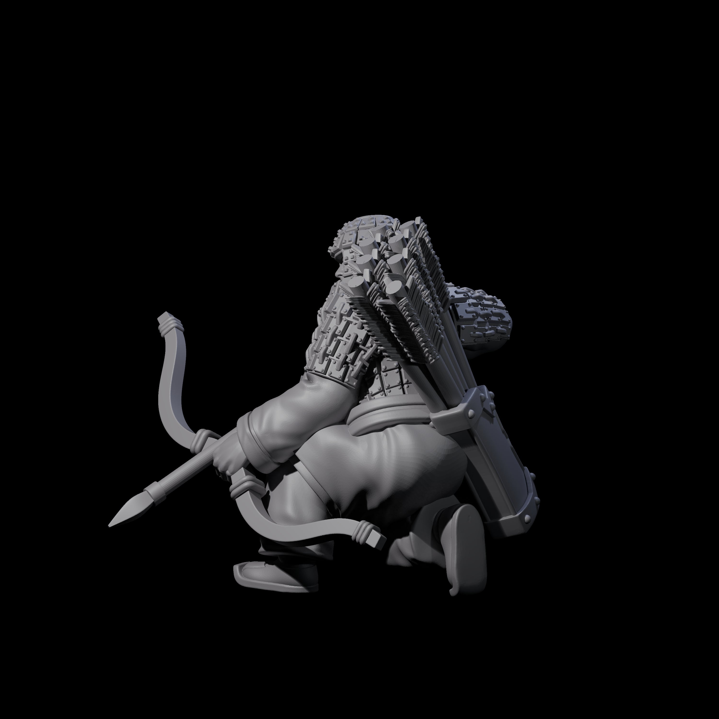 Chinese Dead Eye Terracotta Archer K Miniature for Dungeons and Dragons, Pathfinder or other TTRPGs