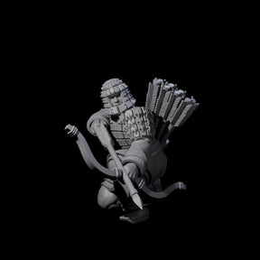 Chinese Dead Eye Terracotta Archer K Miniature for Dungeons and Dragons, Pathfinder or other TTRPGs