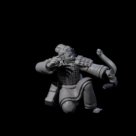 Chinese Dead Eye Terracotta Archer L Miniature for Dungeons and Dragons, Pathfinder or other TTRPGs