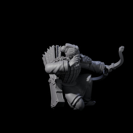 Chinese Dead Eye Terracotta Archer L Miniature for Dungeons and Dragons, Pathfinder or other TTRPGs