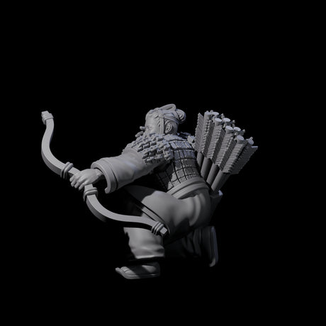 Chinese Dead Eye Terracotta Archer L Miniature for Dungeons and Dragons, Pathfinder or other TTRPGs