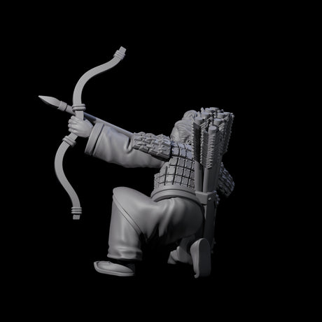 Chinese Dead Eye Terracotta Archer N Miniature for Dungeons and Dragons, Pathfinder or other TTRPGs