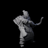 Chinese Dead Eye Terracotta Archer O Miniature for Dungeons and Dragons, Pathfinder or other TTRPGs