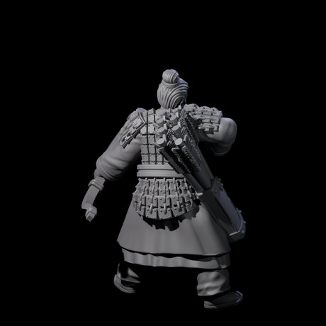 Chinese Dead Eye Terracotta Archer O Miniature for Dungeons and Dragons, Pathfinder or other TTRPGs