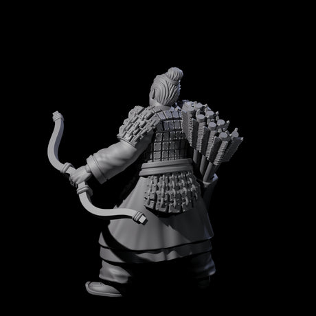Chinese Dead Eye Terracotta Archer O Miniature for Dungeons and Dragons, Pathfinder or other TTRPGs
