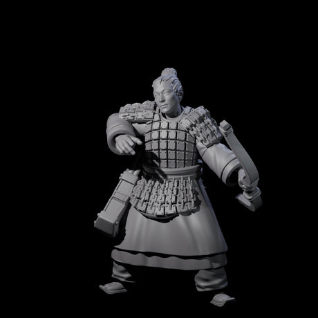 Chinese Dead Eye Terracotta Archer O Miniature for Dungeons and Dragons, Pathfinder or other TTRPGs
