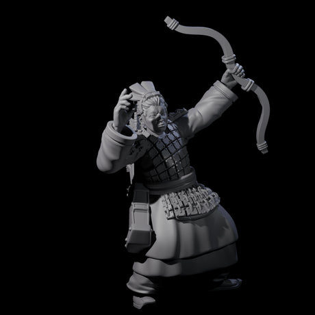 Chinese Dead Eye Terracotta Archers Miniature for Dungeons and Dragons, Pathfinder or other TTRPGs